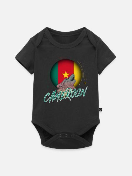 Kamerun - Baby Premium Kurzarmbody - Schwarz