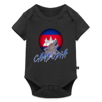 Cambodia - Baby Premium short-sleeve bodysuit - black - Front