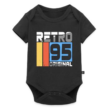 1995 Vintage Classic Retro Limited Edition - Baby Premium Kurzarmbody - Schwarz - Vorne