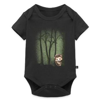 Wildtiere Igel Natur erleben Umweltschutz - Baby Premium Kurzarmbody - Schwarz - Vorne
