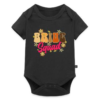 Groovy Bride Bachelorette Bridal Shower - Body à manches courtes Premium Bébé - noir - Devant
