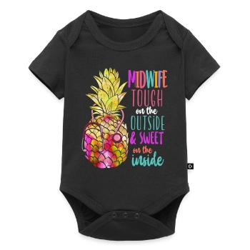 Nurse Midwife Birth Worker - Baby Premium short-sleeve bodysuit - black - Front