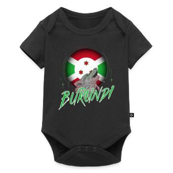 Burundi - Body à manches courtes Premium Bébé - noir - Devant