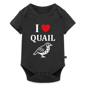 Humour Cailles oiseaux Petite caille - Body à manches courtes Premium Bébé - noir - Devant