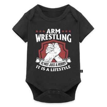 Arm Wrestling Is Not Just A Hobby - Armwrestling A - Baby Premium short-sleeve bodysuit - black - Front