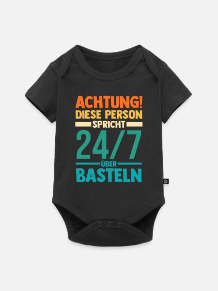 Bastler Bastelunterricht Basteln - Baby Premium Kurzarmbody - Schwarz