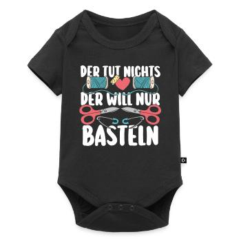 Bastler Basteln - Baby Premium Kurzarmbody - Schwarz - Vorne