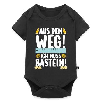 Bastler Basteln - Baby Premium Kurzarmbody - Schwarz - Vorne