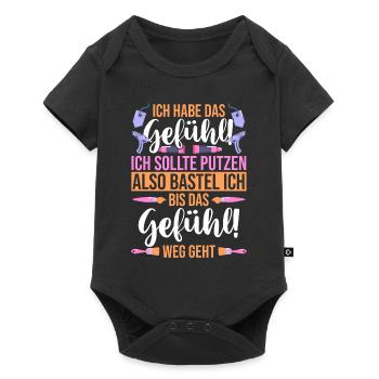 Bastler Basteln - Baby Premium Kurzarmbody - Schwarz - Vorne