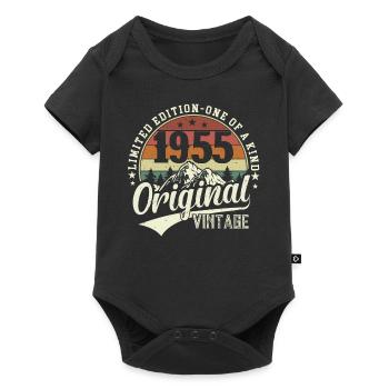 Birthday Joy '55 - Baby Premium short-sleeve bodysuit - black - Front