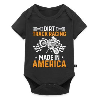 Course sur piste de terre battue Made In America - Body à manches courtes Premium Bébé - noir - Devant