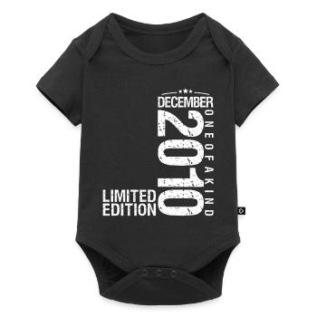 Dezember 2010 Dezember Jubiläum Dezember 2010 - Baby Premium Kurzarmbody - Schwarz - Vorne