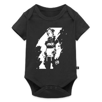 Le cool Cyberpunk Style Anime Boy Otaku de Shibuya - Body à manches courtes Premium Bébé - noir - Devant