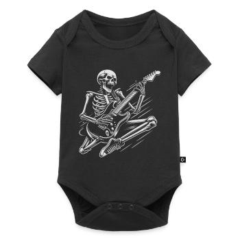 Guitare Squelette Rock and Roll - Body à manches courtes Premium Bébé - noir - Devant