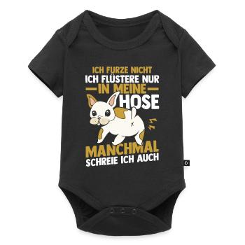 Ich Furze Nicht Hund - Baby Premium Kurzarmbody - Schwarz - Vorne
