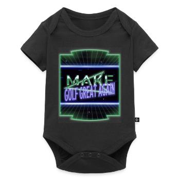 Golfmug Golfgirls Funny Golfer Golf Shirt - Baby Premium short-sleeve bodysuit - black - Front
