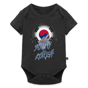Corée du Sud - Body à manches courtes Premium Bébé - noir - Devant