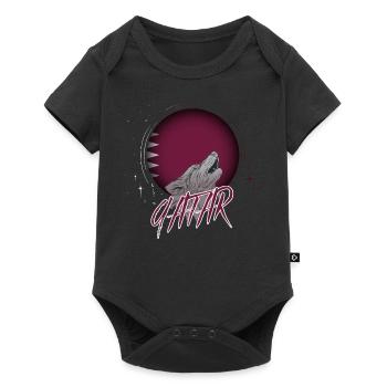 Qatar - Baby Premium short-sleeve bodysuit - black - Front