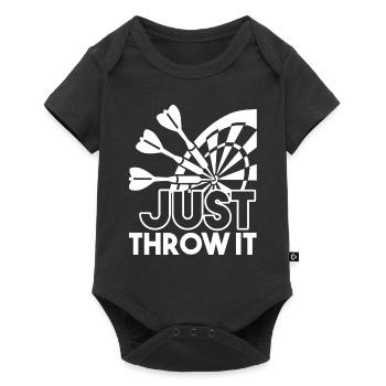 Darts Darts Just Throw It - Baby Premium short-sleeve bodysuit - black - Front