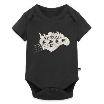 Nashville Tennessee Musique country - Body à manches courtes Premium Bébé - noir - Devant