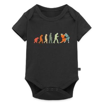 Judoka Taekwondo Karate Aikido Ju-Jutsu Evolution - Baby Premium short-sleeve bodysuit - black - Front