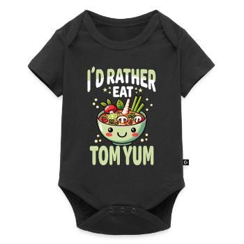 Unique Tom Yum Soup Artwork for Thai Cuisine - Baby Premium short-sleeve bodysuit - black - Front