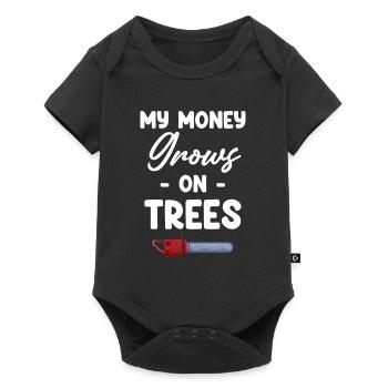 My Money Grows On Trees Funny Arborist - Baby Premium short-sleeve bodysuit - black - Front