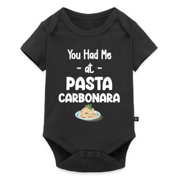 Carbonara Connaisseur Italiano Macaroni Cheese - Baby Premium short-sleeve bodysuit - black - Front