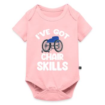 Ich Habe Stuhlfähigkeiten Lustig Paralympischer - Baby Premium Kurzarmbody - Rosa - Vorne