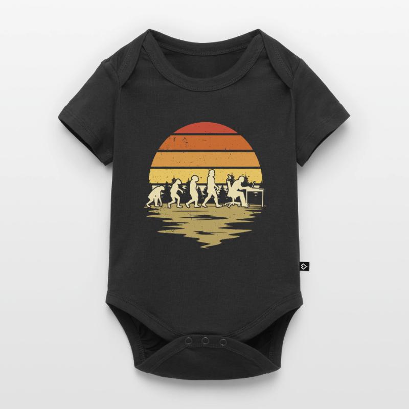 Informatiker Evolution Programmierer Nerd Baby Premium Kurzarmbody