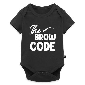 L’esthéticienne sourcilière code sourcils - Body à manches courtes Premium Bébé - noir - Devant
