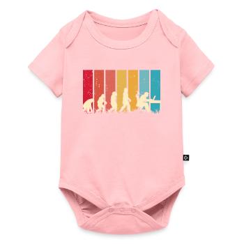 Computer Scientist Evolution Programmer Nerd - Baby Premium short-sleeve bodysuit - rose - Front