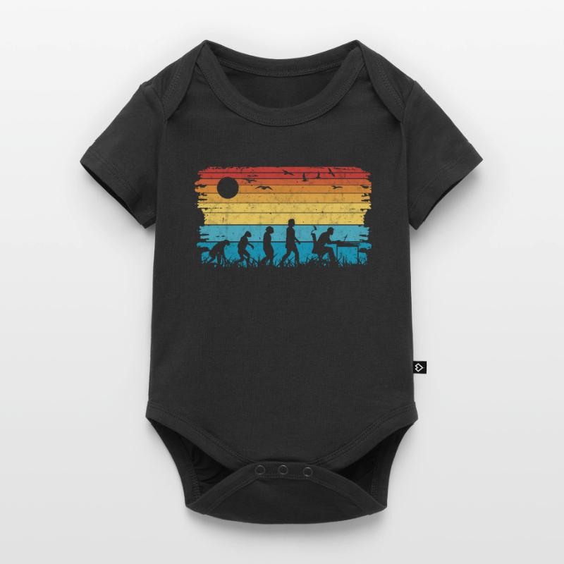 Computer Scientist Evolution Programmer Nerd Baby Premium short-sleeve bodysuit