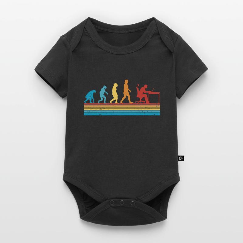 Informatiker Evolution Programmierer Nerd Baby Premium Kurzarmbody