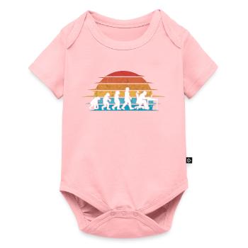 Computer Scientist Evolution Programmer Nerd - Baby Premium short-sleeve bodysuit - rose - Front