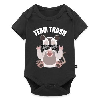Rocking opossum with a cool factor - Baby Premium short-sleeve bodysuit - black - Front
