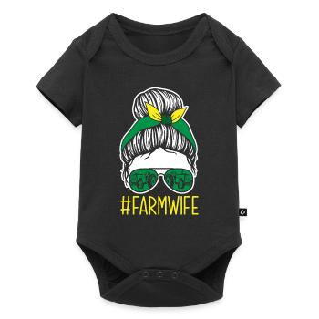 Funny Farmer Farm Farmer Gift - Baby Premium short-sleeve bodysuit - black - Front