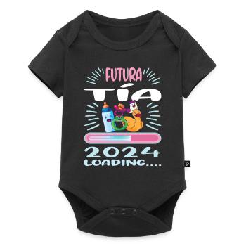 Tante 2024 Tante Werden 2024 - Baby Premium Kurzarmbody - Schwarz - Vorne