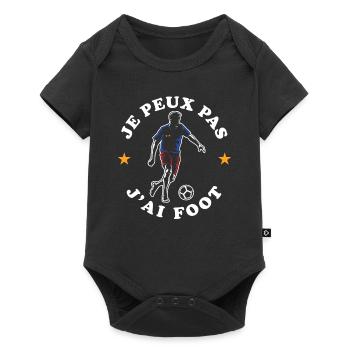 Je Peux Pas J'ai Foot - Body à manches courtes Premium Bébé - noir - Devant