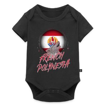 Polynésie française - Body à manches courtes Premium Bébé - noir - Devant