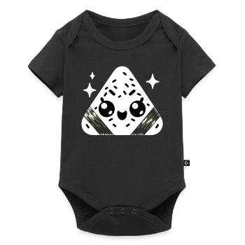 Adorables boulettes de riz japonaises Kawaii Onigiri - Body à manches courtes Premium Bébé - noir - Devant