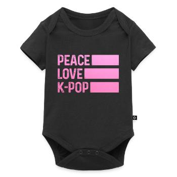K-Pop Fan cadeau musique pop coréenne - Body à manches courtes Premium Bébé - noir - Devant