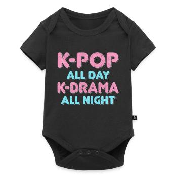 K-Pop K-Drama Fan cadeau - Body à manches courtes Premium Bébé - noir - Devant