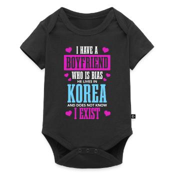 K-Pop Fan Gift Korean Pop Music - Baby Premium short-sleeve bodysuit - black - Front