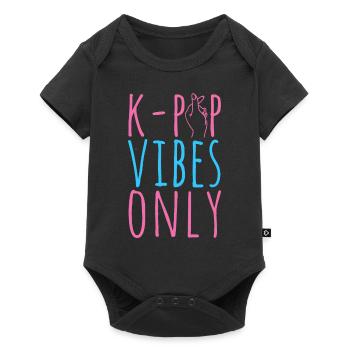 K-Pop Fan cadeau musique pop coréenne - Body à manches courtes Premium Bébé - noir - Devant
