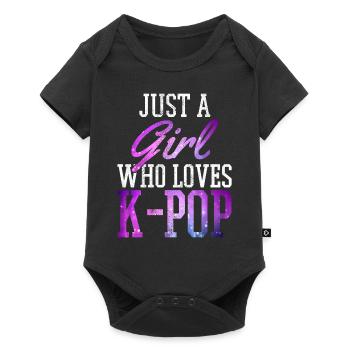 K-Pop Fan Gift Korean Pop Music - Baby Premium short-sleeve bodysuit - black - Front