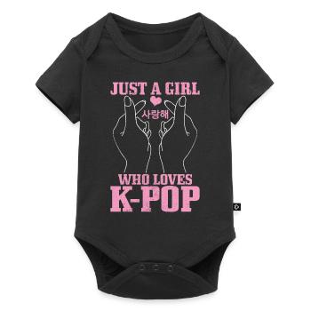 K-Pop Fan Gift Korean Pop Music - Baby Premium short-sleeve bodysuit - black - Front
