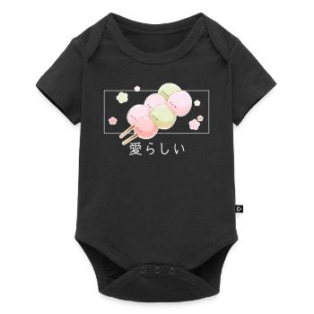 Cute Japanese Dango Pastel Foodie Kawaii Japan Aes - Baby Premium Kurzarmbody - Schwarz - Vorne
