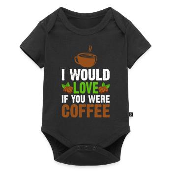 J’adorerais que tu sois café - Body à manches courtes Premium Bébé - noir - Devant