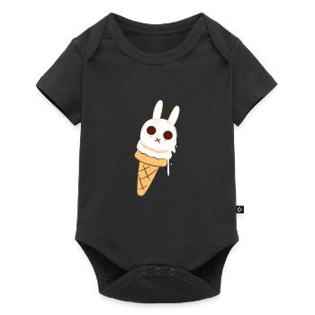 Crème glacée Crème glacée Crème glacée Cadeau d’été - Body à manches courtes Premium Bébé - noir - Devant